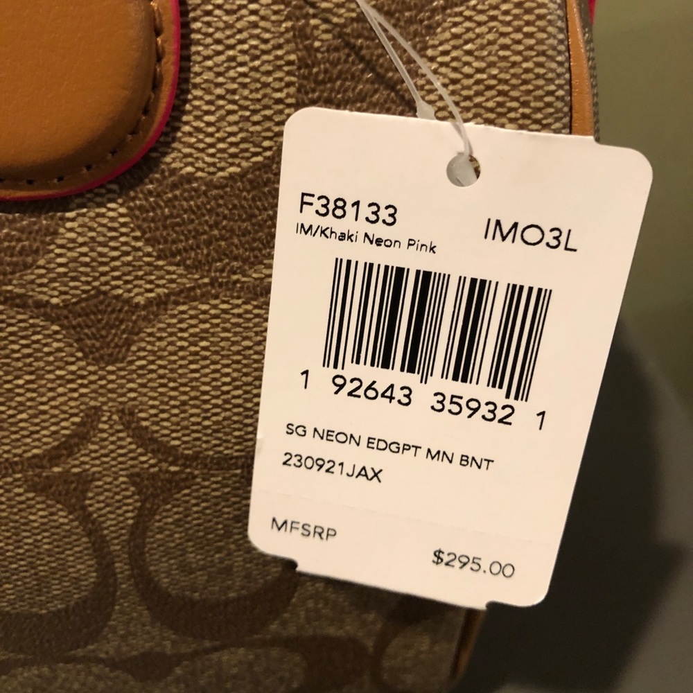 💓COACH SIGNATURE NEON EDGE MINI BENNETT SATCHEL💓 - Picture 4 of 5